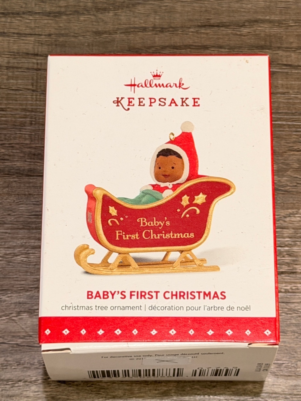 FINAL PRICE NEW IN BOX Hallmark Keepsake Red and White Ornament Box